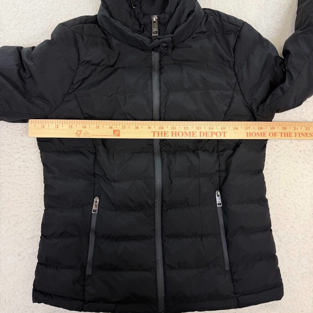 Michael Kors Jacket Women's Black Packable Downfill Hooded Lightweight MK Size S - Picture 4 of 7